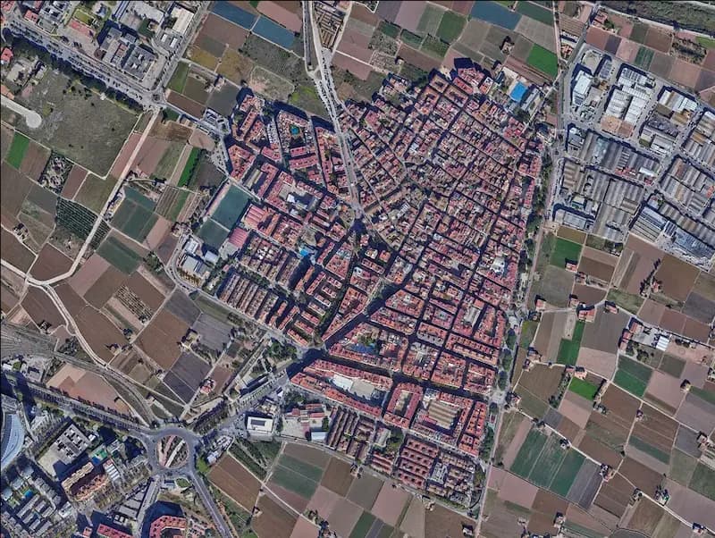 Satellite image of Alboraya.